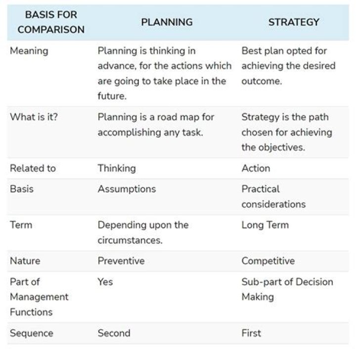 What is the difference between plan and planning?