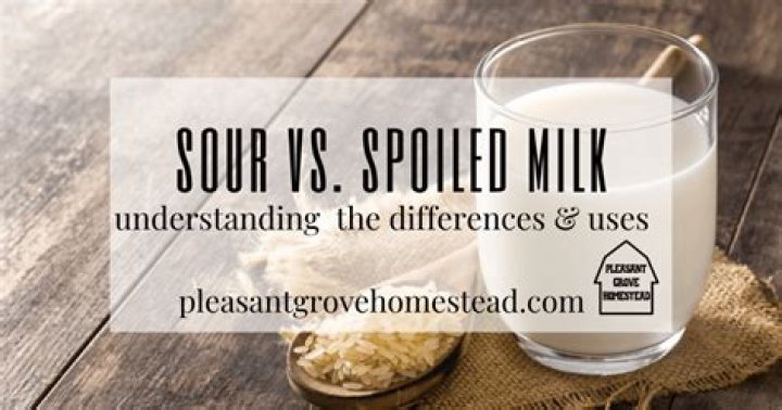 What is the difference between sour and spoiled milk?