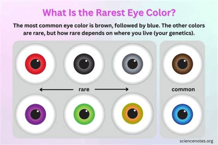 What is the least rarest eye color?