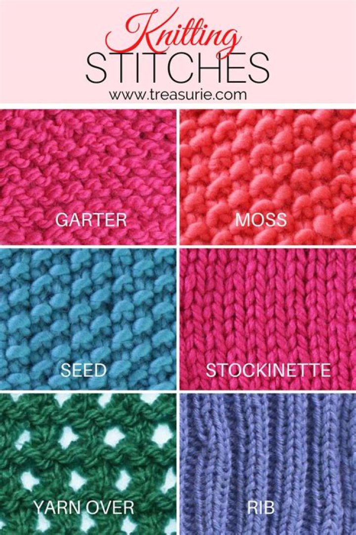 What is the most common knit stitch?