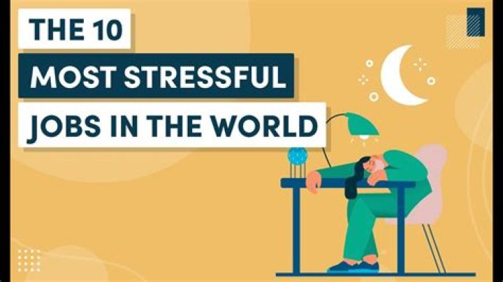 What is the most stressful job in Canada?