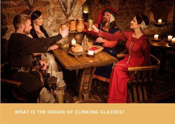 What is the origin of clinking glasses?