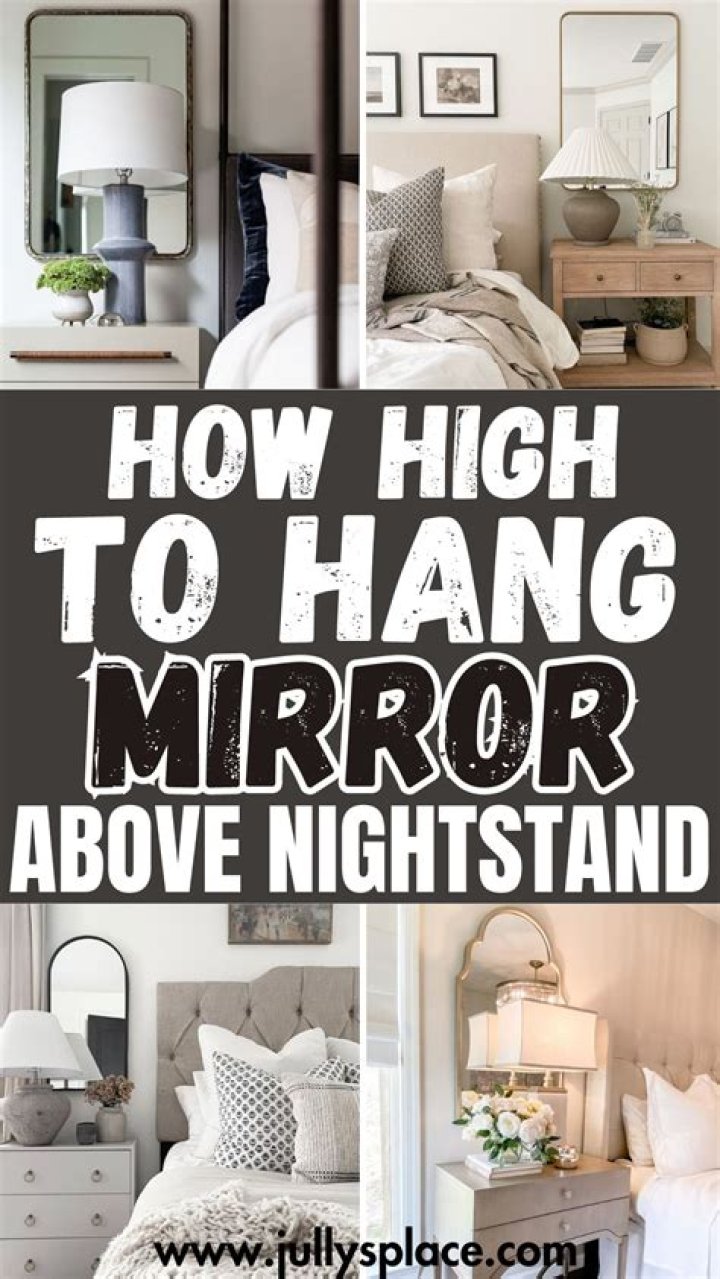 What is the proper height to hang a mirror?