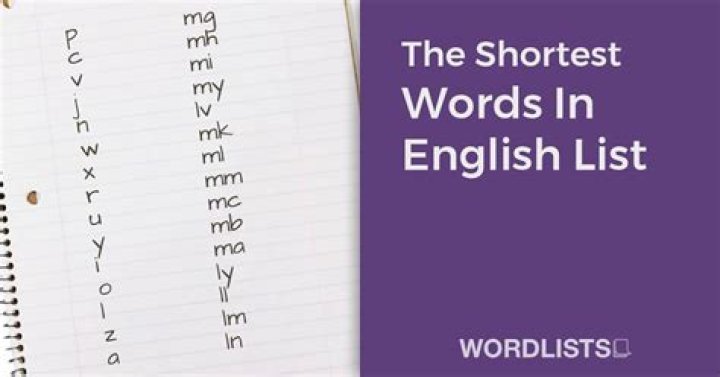 What is the shortest word in the dictionary?