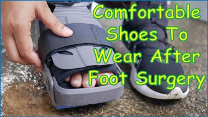 What kind of boot do you wear after foot surgery?