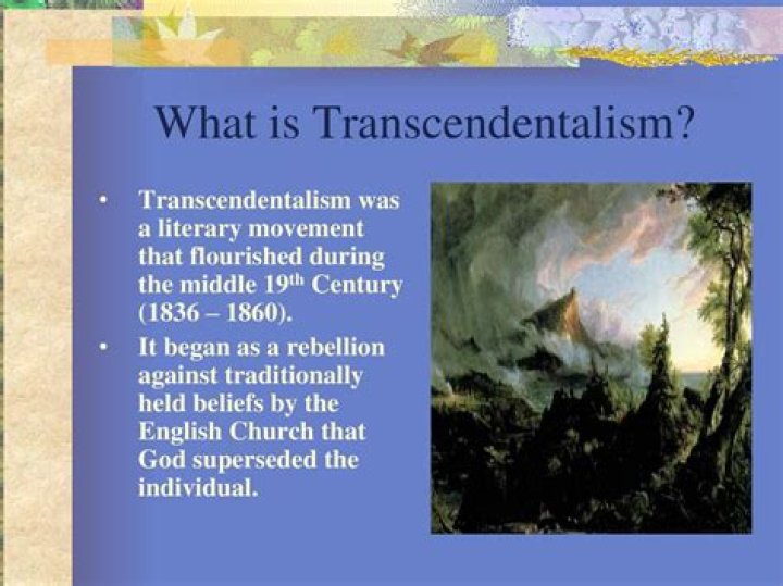 What literary period influenced transcendentalism?