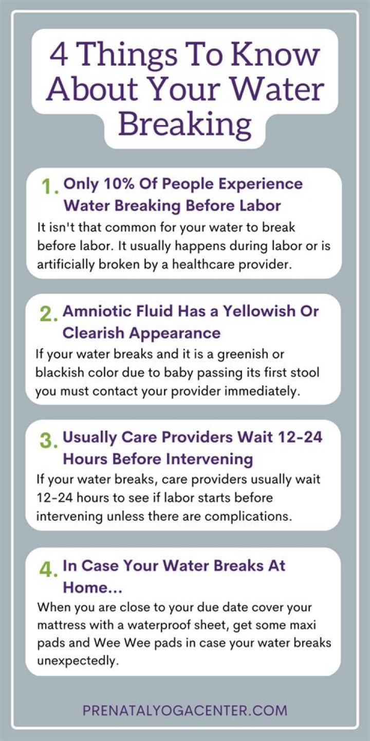 What makes water break early?