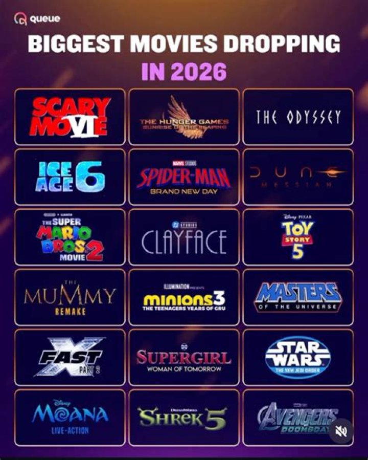 What movies are coming out in 2026?