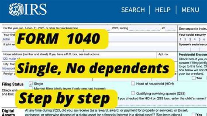 What should a single person with no dependents claim?