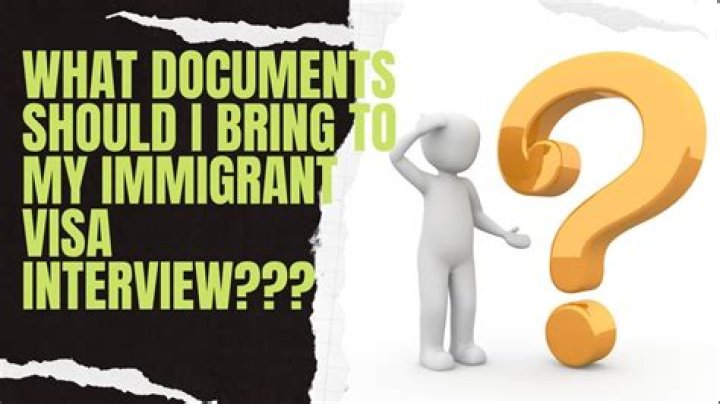 What should I bring to immigration interview?