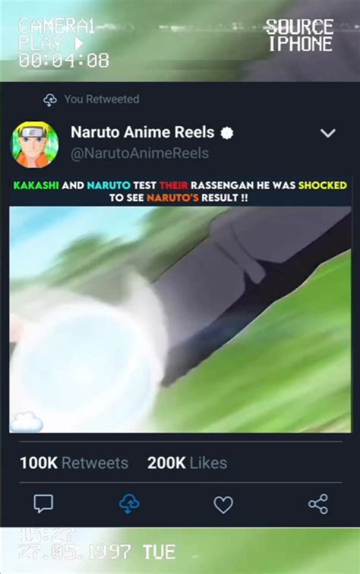 What test Naruto failed?