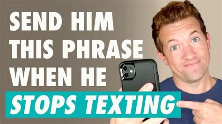 What to do when someone stops texting you?