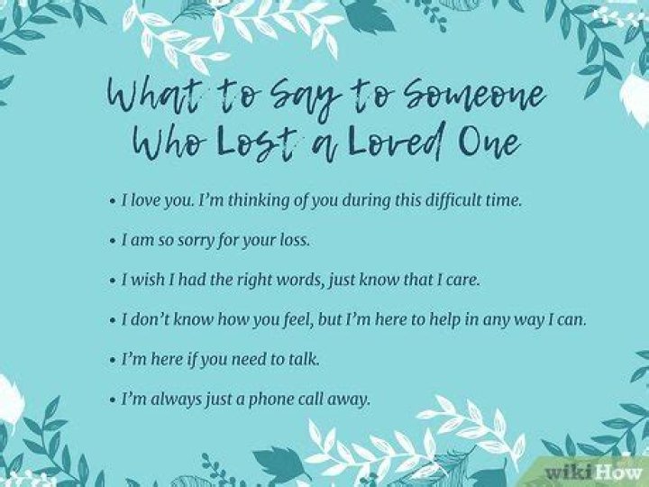 What to say to someone who lost a child to drugs?