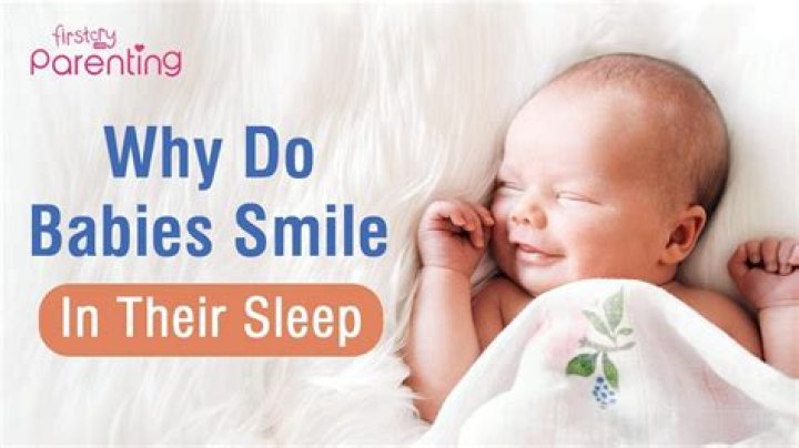 When babies smile in their sleep angels?