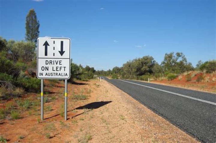 When did Australia drive on the left?