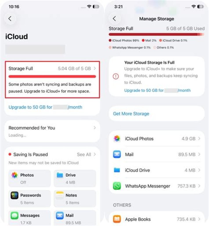 When you share iCloud storage can they see my pictures?