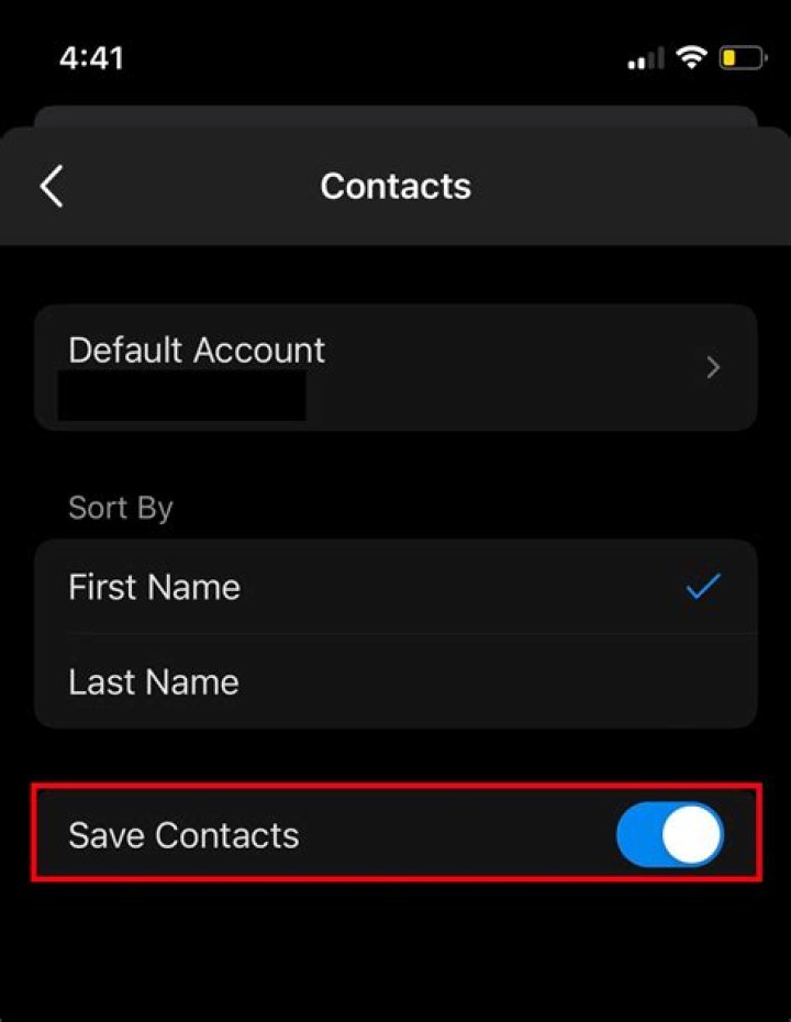 Where is it best to save contacts on Android?