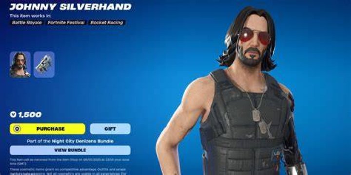 Where is Johnny silverhand's arm?