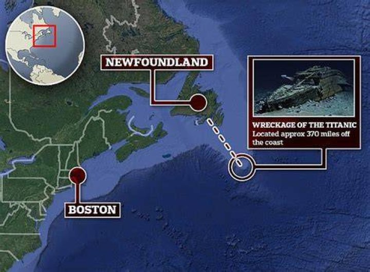 Where is the Titanic ship right now?