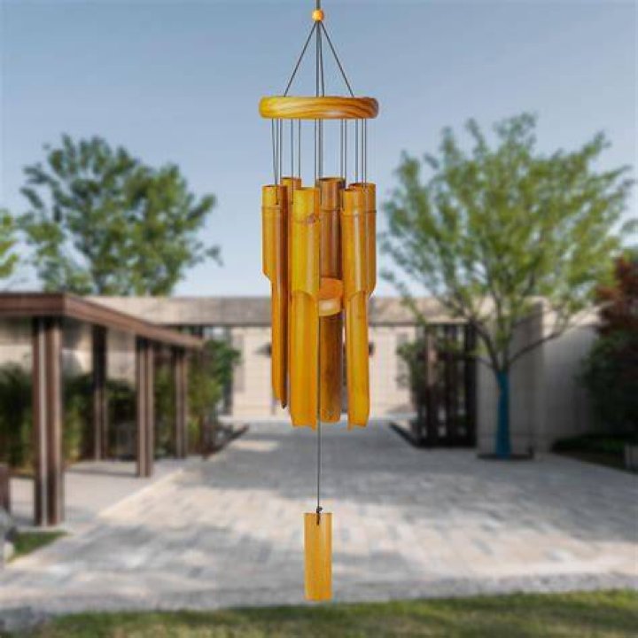 Where should you not hang wind chimes?