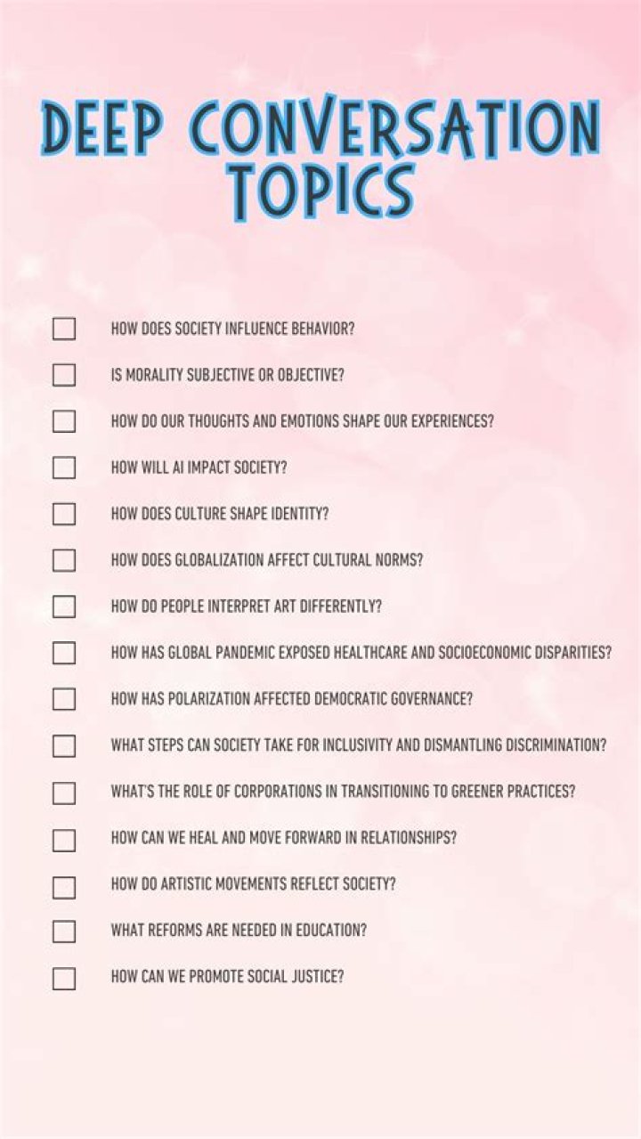 Which 3 topics of conversation should be avoided Why?