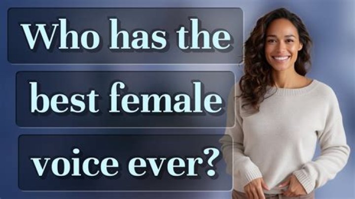 Who has the best female voice ever?