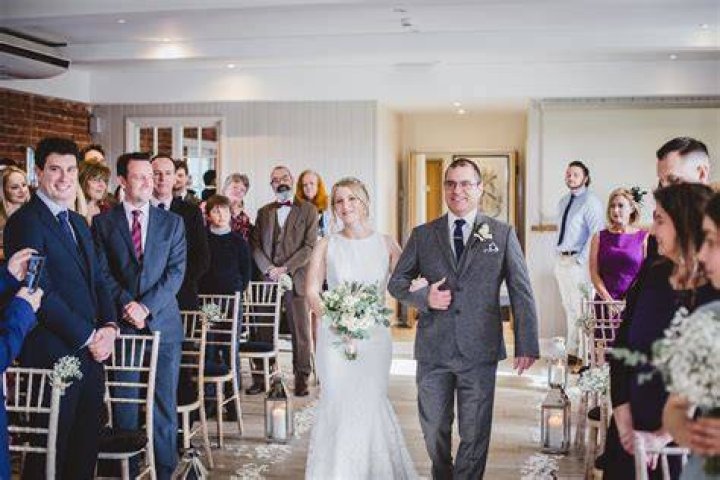 Who walks grandma down the aisle?