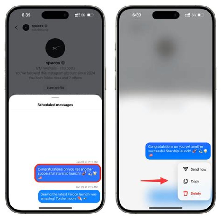 Why are my IG messages black?