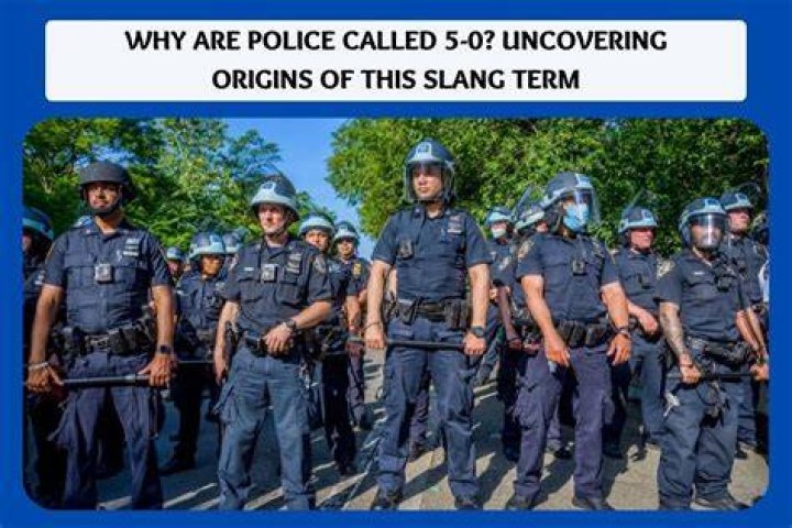 Why are police called 5 0?
