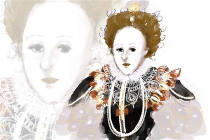 Why did Elizabeth I wear white makeup?