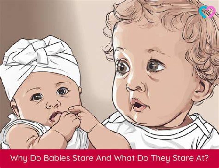 Why do babies stare at the ceiling and smile?