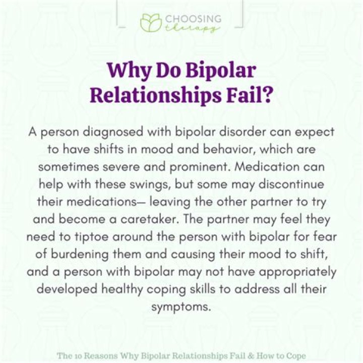 Why do bipolar relationships fail?