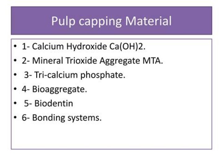 Why do we use calcium hydroxide in direct pulp capping?