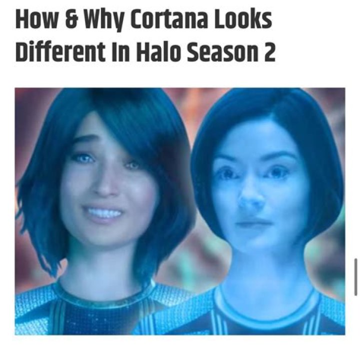 Why does Cortana look different in Halo Infinite?