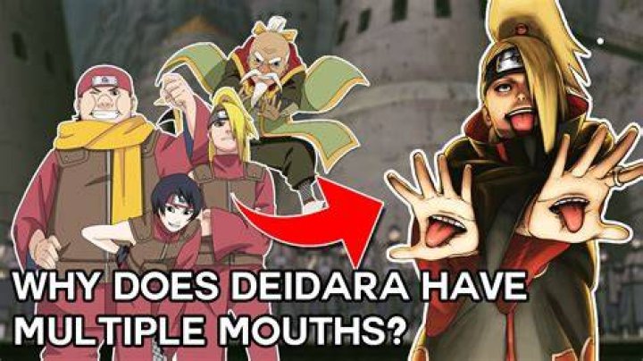 Why does Deidara have a mouth on his hands?
