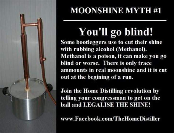 Why does moonshine make you blind?