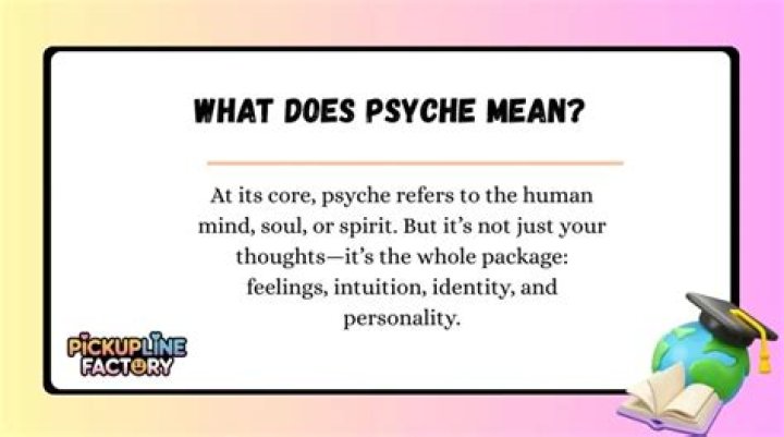 Why does Psyche mean soul?