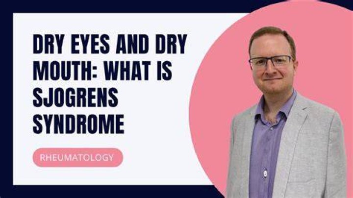 Why does Sjogren's cause dry eyes?
