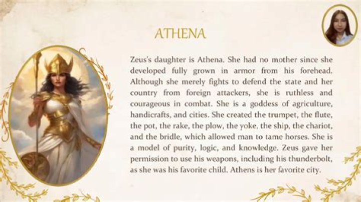 Why is Athena Zeus favorite child?