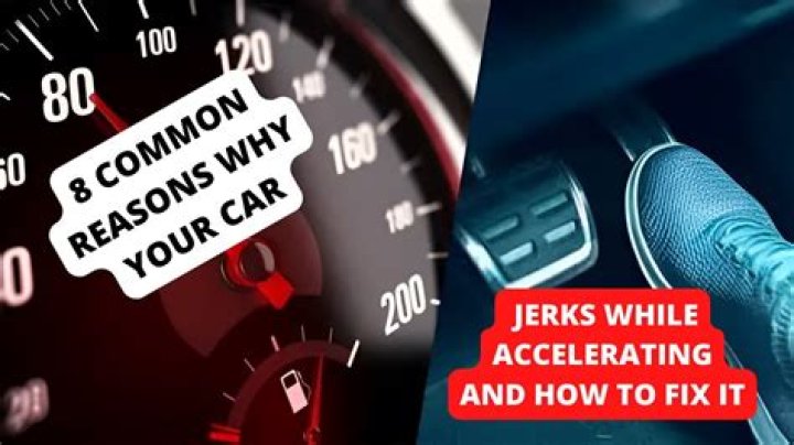 Why is my car bumpy when I accelerate?