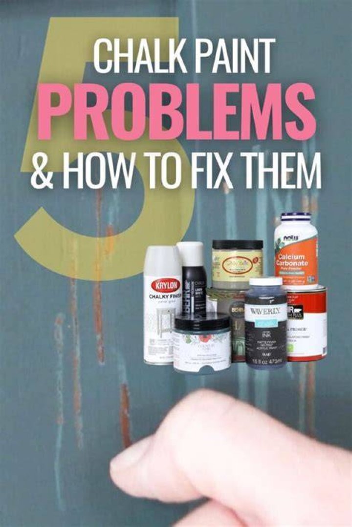 Why is my chalk paint not sticking?
