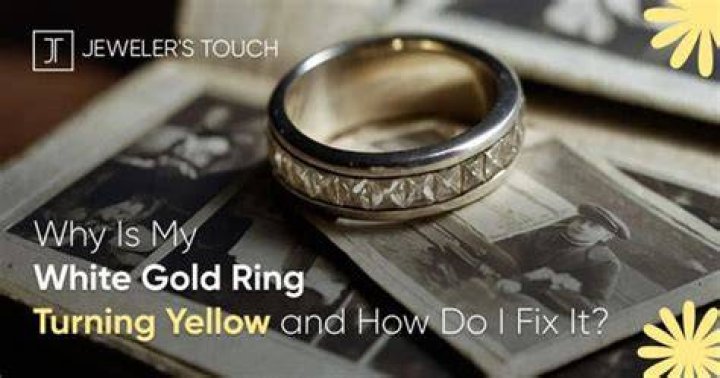 Why is my white gold ring turning yellow?