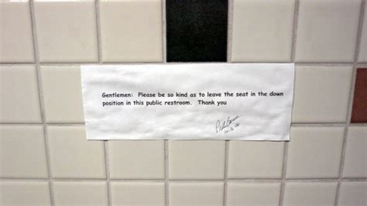 Why should guys put the toilet seat down?