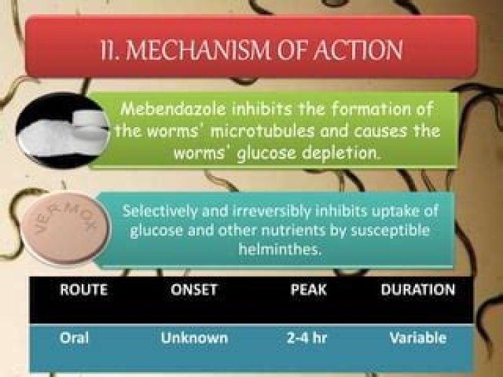 Why was mebendazole discontinued?