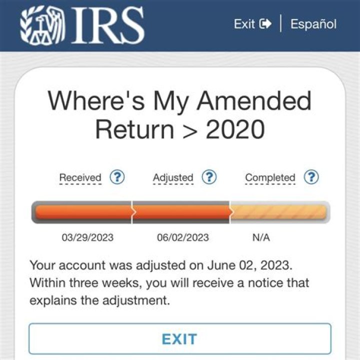Will an amended return affect my refund?